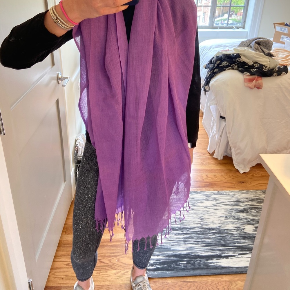 Purple Pashmina - Picture 5 of 6